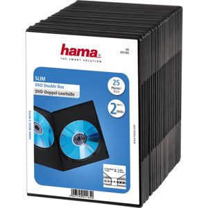 Hama Slim CD Jewel Case Transparent/Black Pack of 5 